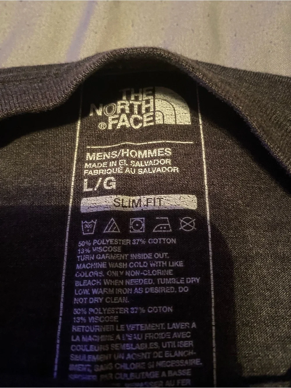 The North Face Mens Gray Graphic Tee - Never Stop Exploring
